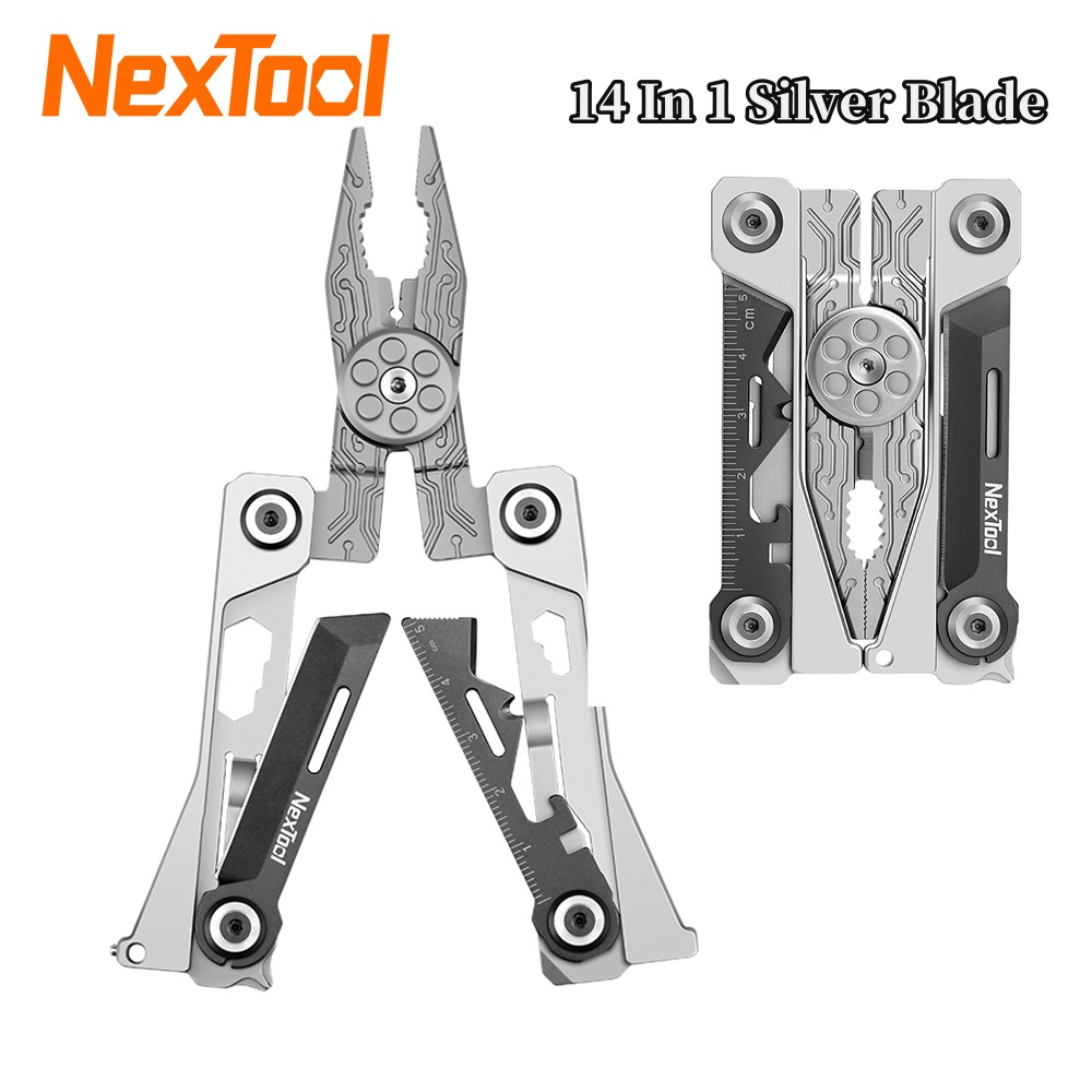 Edc Able Carry - Nextool 14 en 1 lame argentée