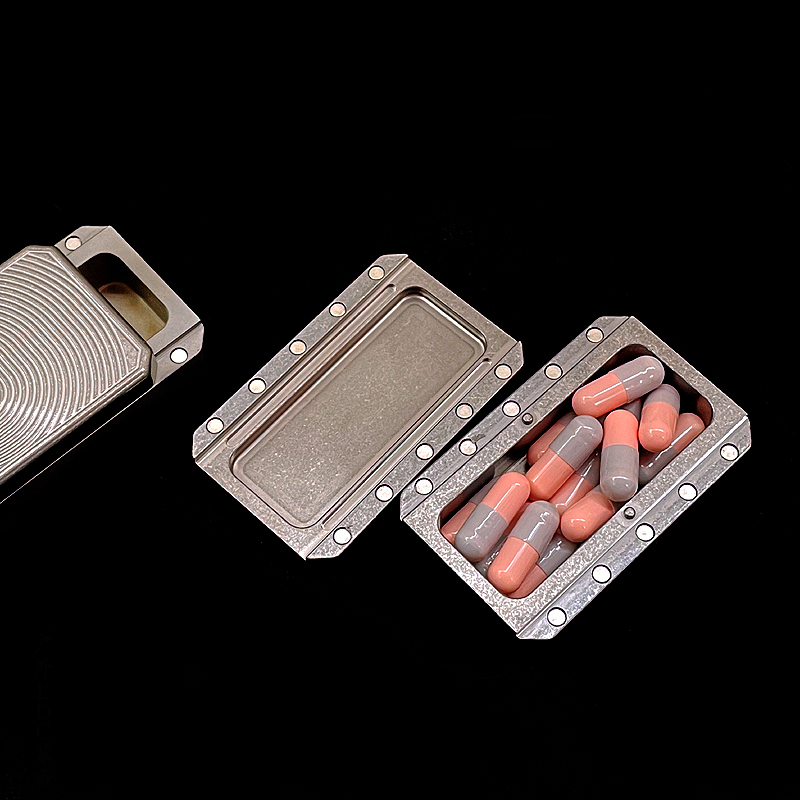 Boîte à pilules en titane TC4, - Edc Pill Carry avis et prix